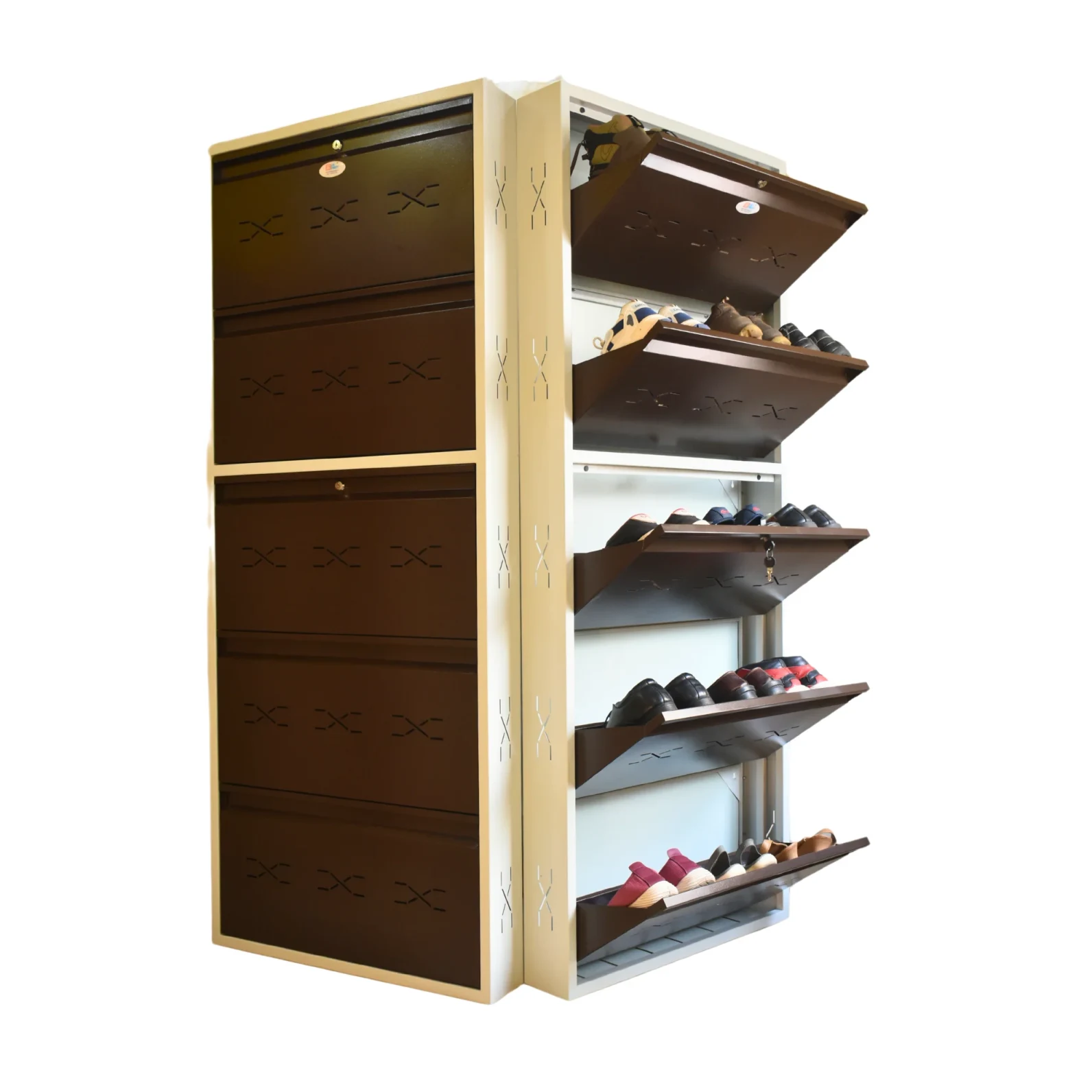 Metal shoe rack online discount