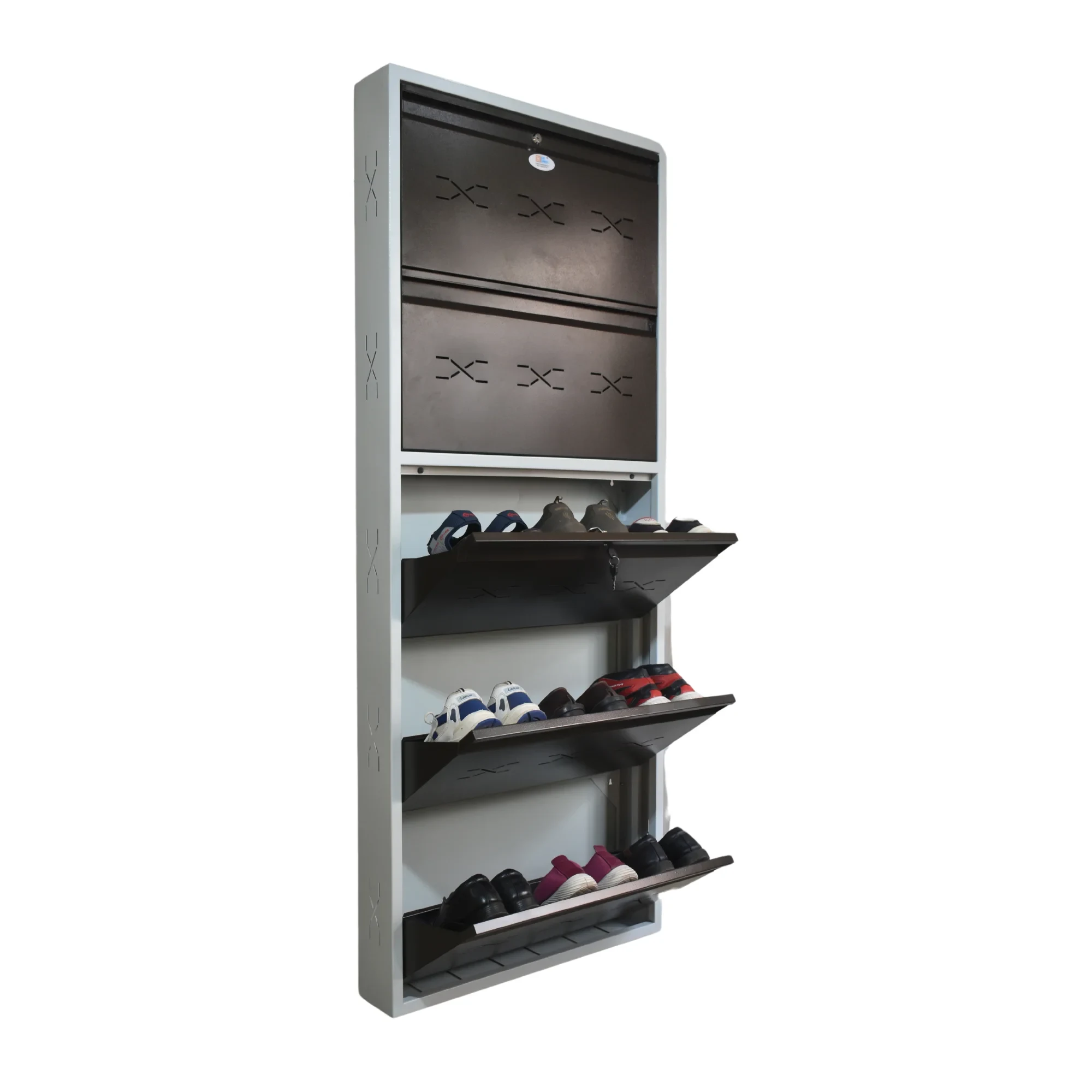 Live Concept Slim and Wall Mounted Metal Shoe Rack