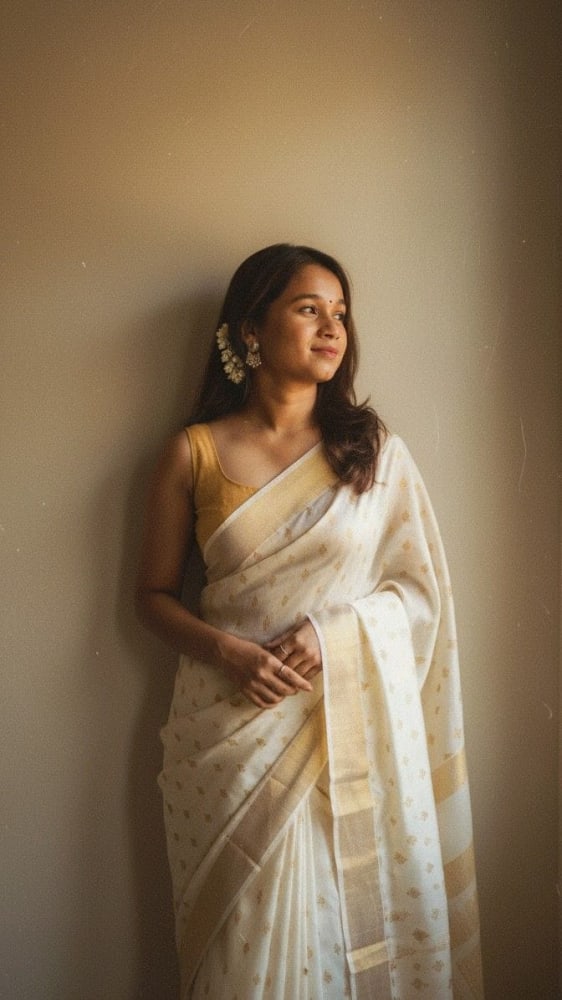 Kasavu Saree