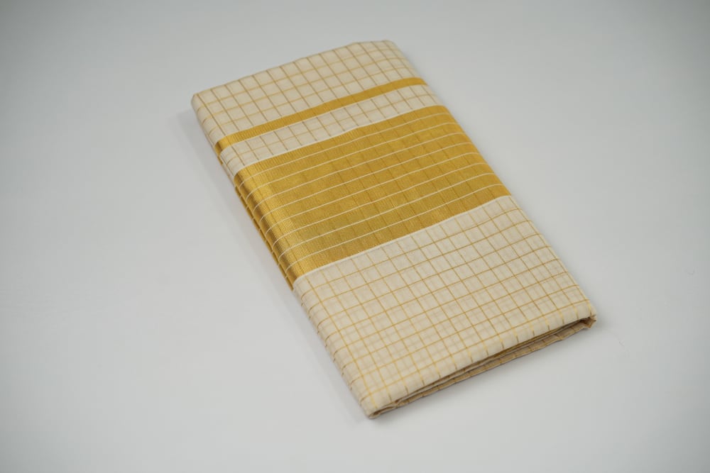 Handloom Check Saree