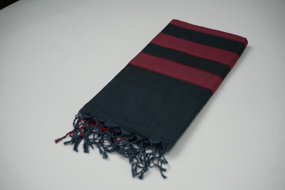 Red & Black Colour Saree