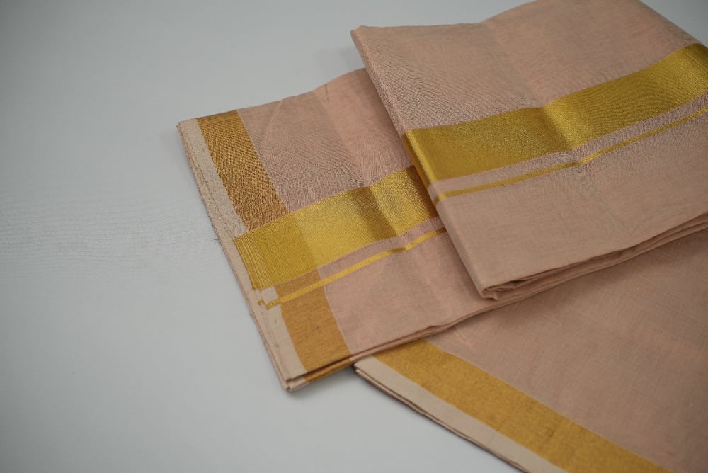 Copper Tissue Mundu