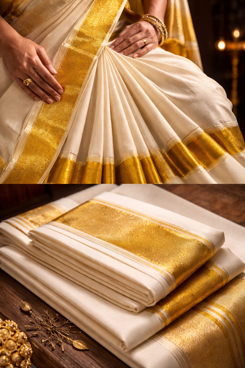  How to Choose a Kasavu Saree That Looks Better After Every Wear