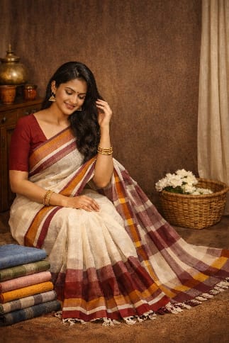 Why Handloom Cotton Sarees Are a Wardrobe Essential