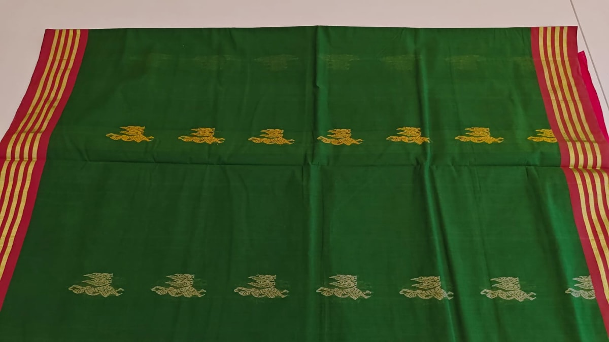 TIE& DYE COTTON SAREE - image 3