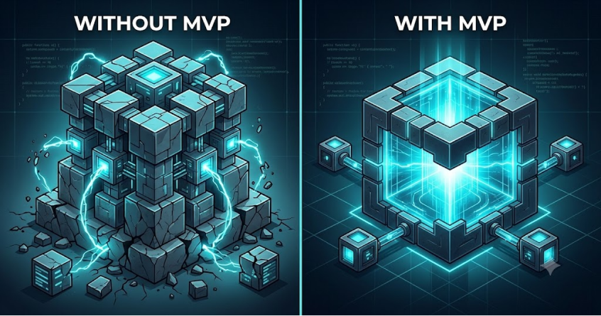 Comparison of building a product without an MVP versus with an MVP