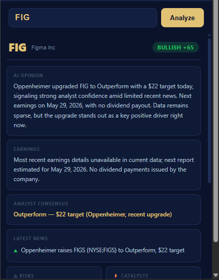 Factoz AI stock research result