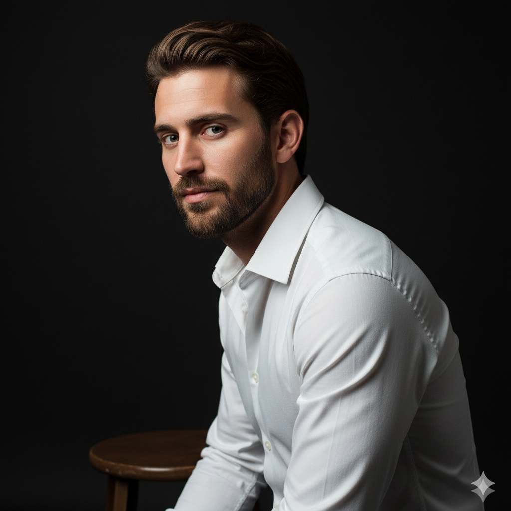 Studio Minimalist Black Portrait