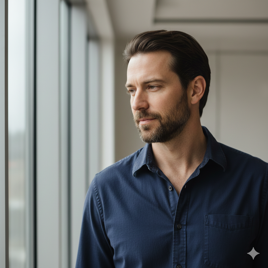 Elegant Indoor Window Light Portrait