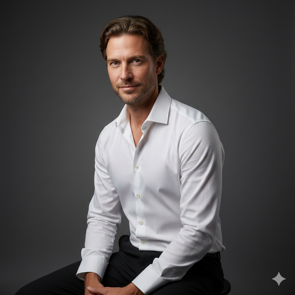 Studio Minimal Portrait – Calm Strength