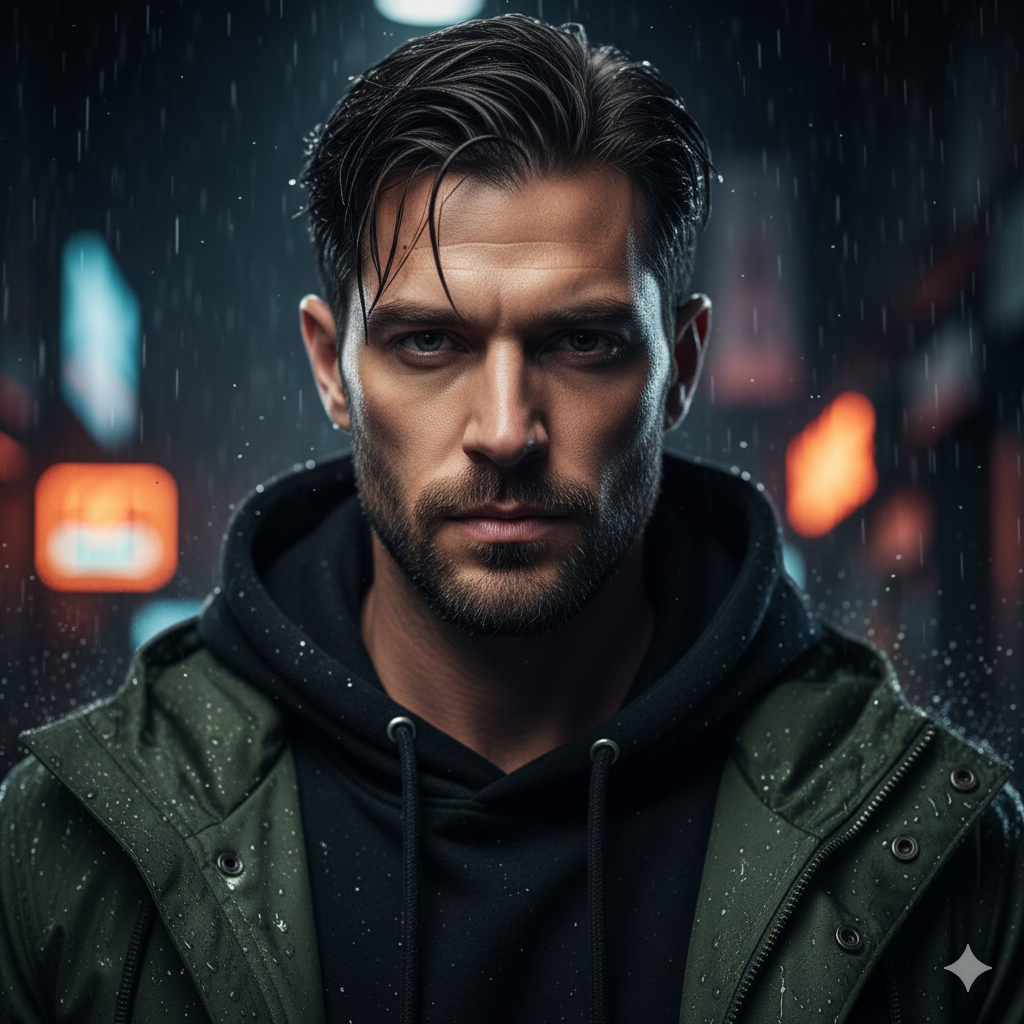 Rainy Street Portrait