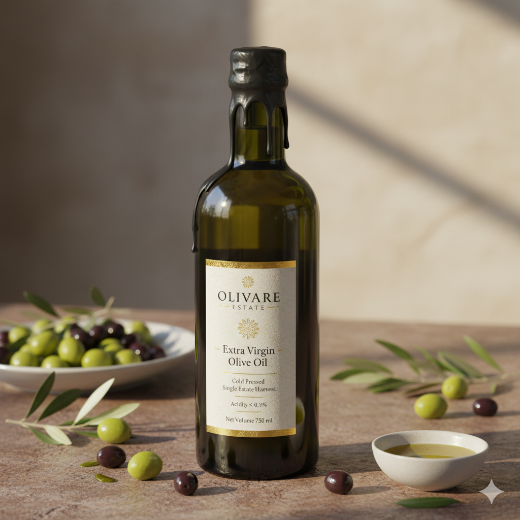 Premium Olive Oil Bottle