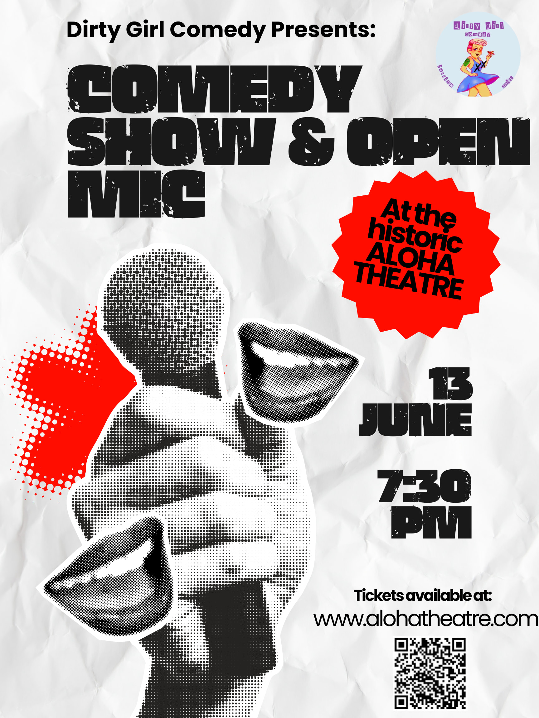 Dirty Girl Comedy Show + Open Mic
