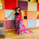 Printed Saree  - FREE DELIVERY