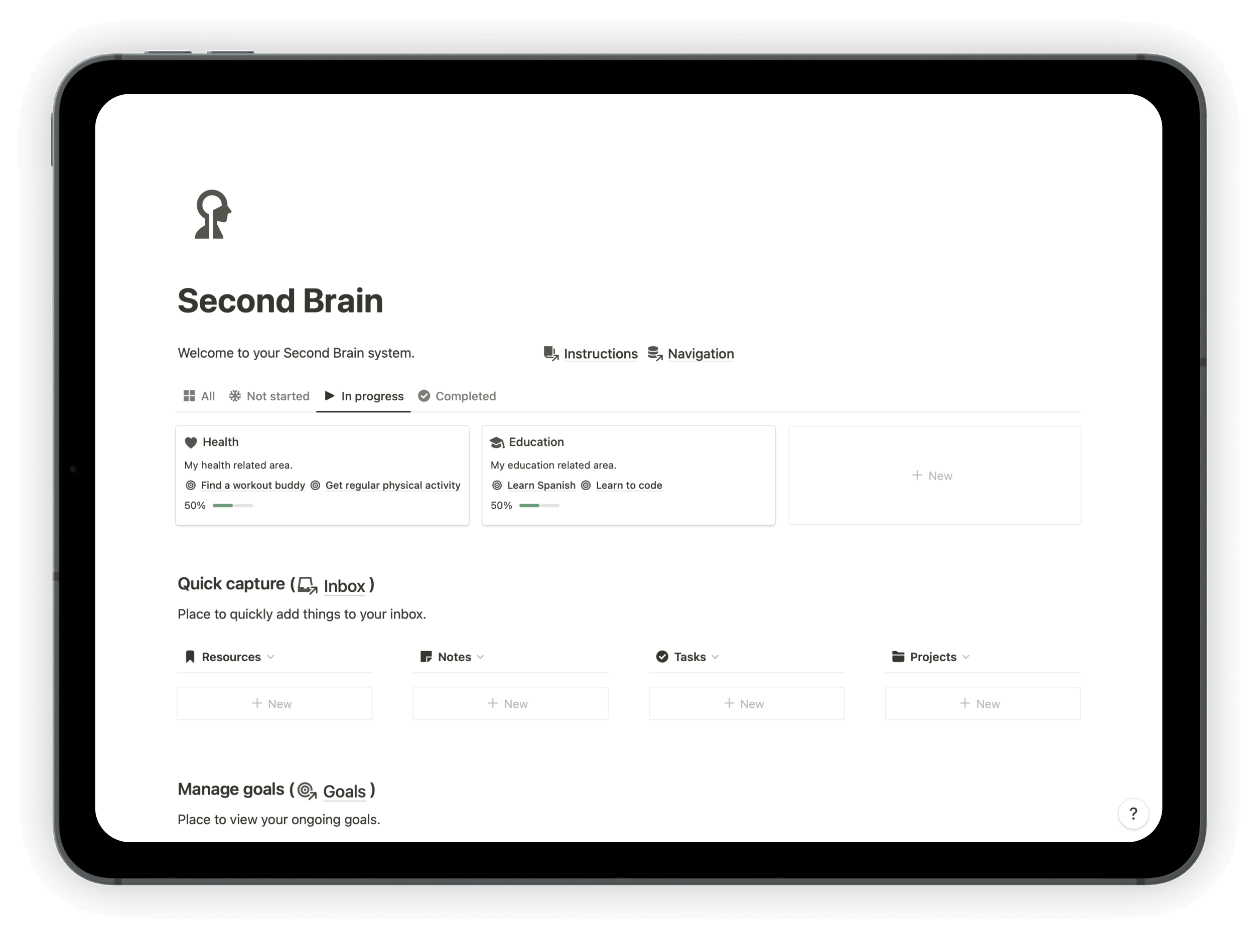 notion second brain