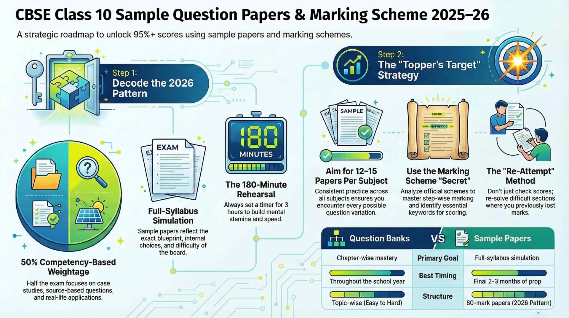 CBSE Class 10 Sample Question Papers & Marking Scheme 2025–26