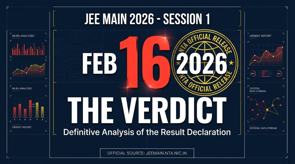JEE Main 2026 Session 1 Results Released: Check Scorecard, Percentile, Toppers List