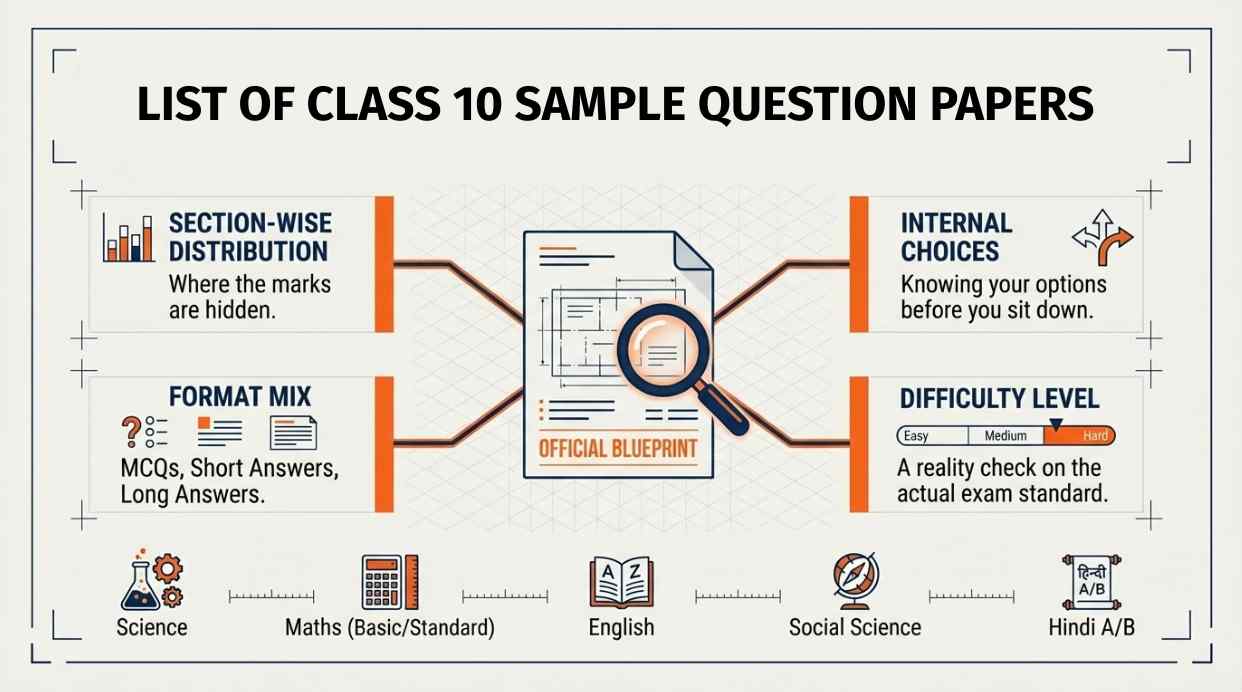 Subject-wise CBSE Class 10 sample paper overview