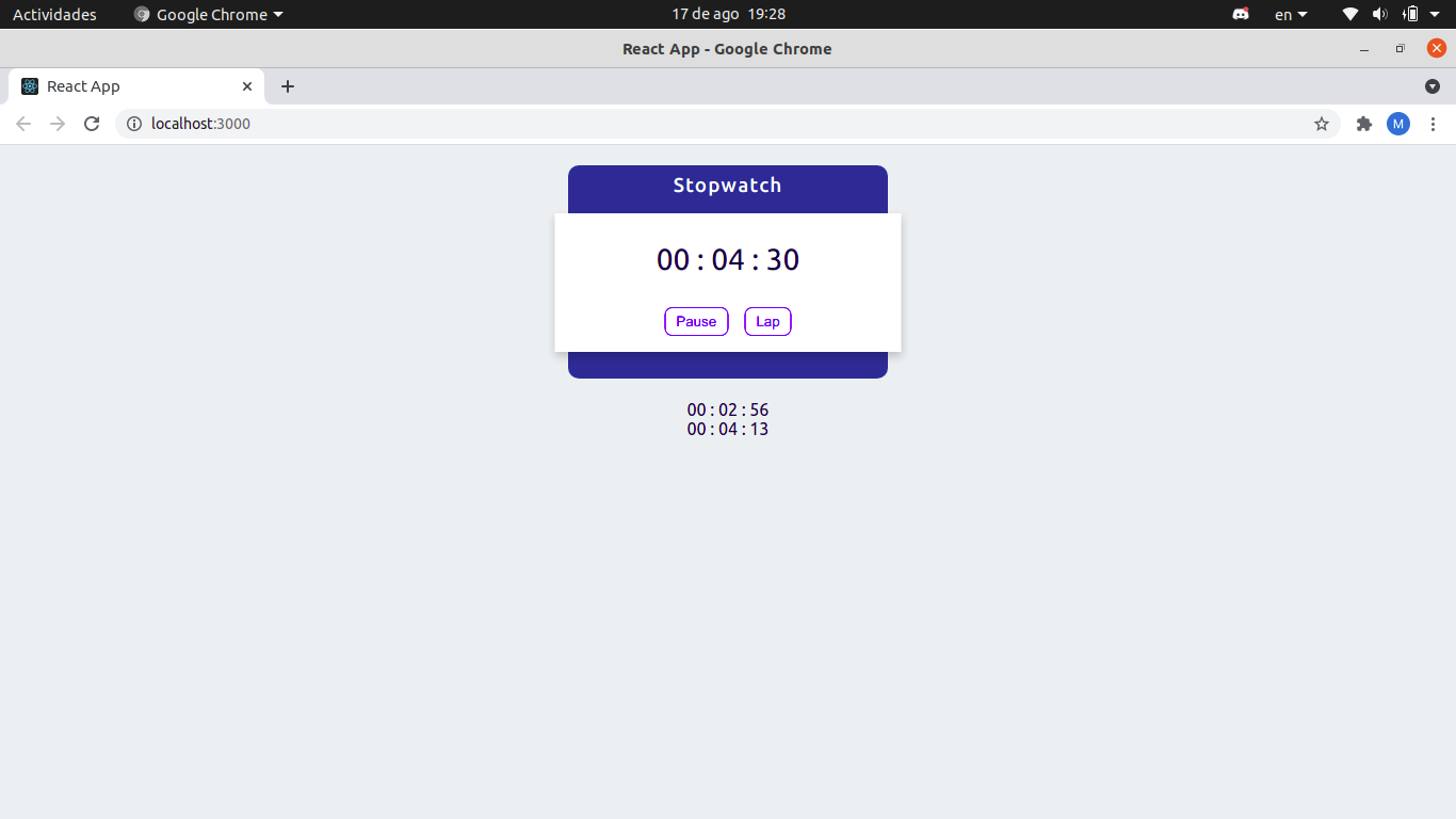 GitHub miguelhv/reactstopwatch