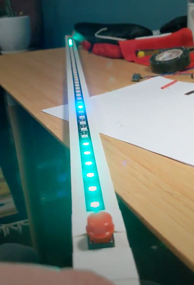 Пинг-Понг на RGB светодиодах Пинг-Понг на RGB светодиодах