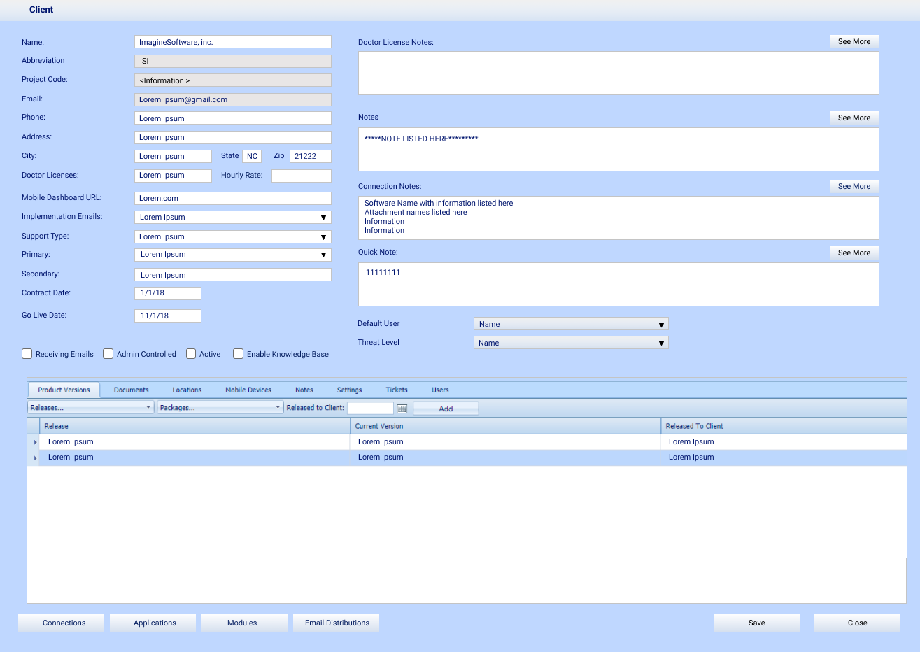 Original ITA interface — cluttered, outdated, no hierarchy