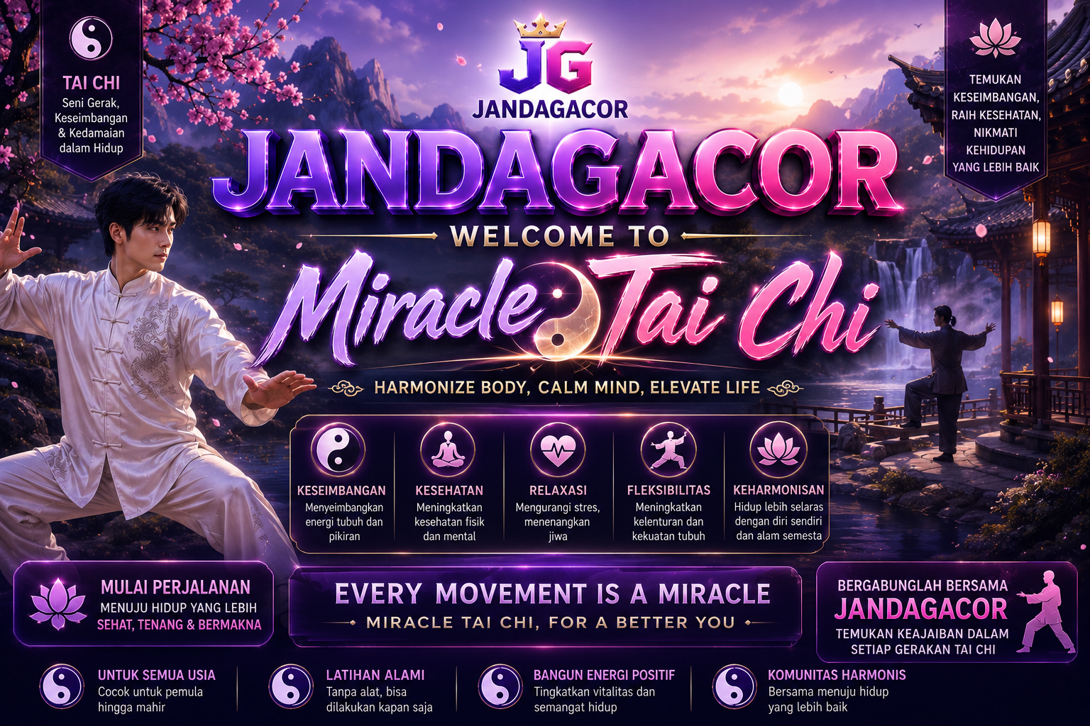 Situs JANDAGACOR : Welcome To Miracle Tai CHi