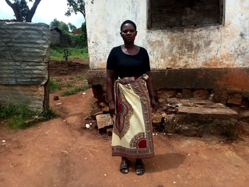 Mercy at her produce business in Malawi