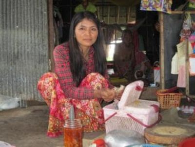 Unique shop in her village
