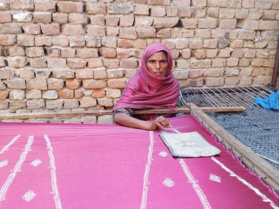 Zulekha Bibi improved her livelihood by growing her traditional embroidery work
