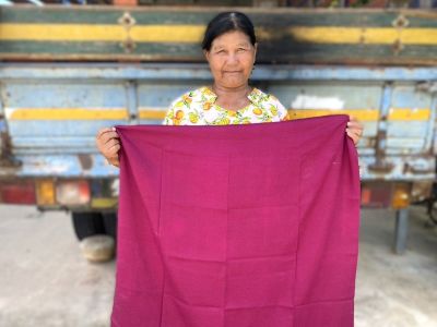 The loan enabled Lamyon to enhance her silk weaving skills and produce products on time