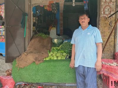 Amjad Ali is growing his greengrocer business to support his family.