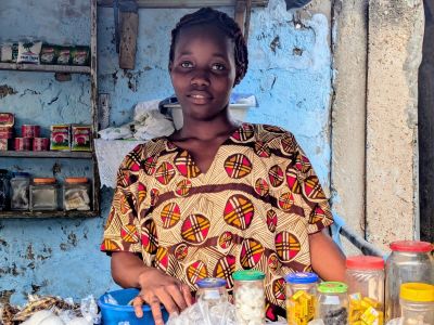 Galley Eya, a member of CAF Maklin group, generates more income thanks to her loan.