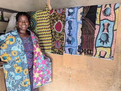 Nèmè’s fabric business has blossomed thanks to a loan