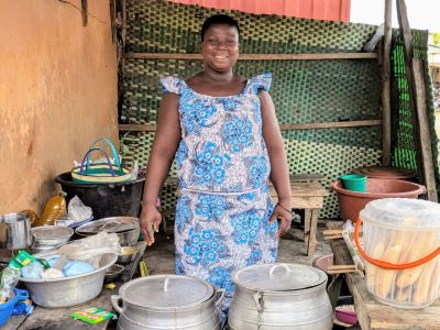 Afanou, a member of CAF Tokoin Gorup, is growing her business and has dreams for the future.