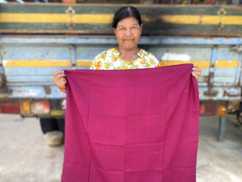 The loan enabled Lamyon to enhance her silk weaving skills and produce products on time