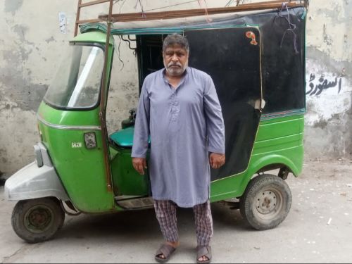 Muhammad Saleem built greater stability by restoring his rickshaw and improving his wellbeing.