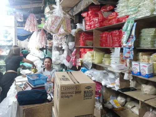 Maricel’s vegetable and grocery stall continues to grow with the help of her loan.