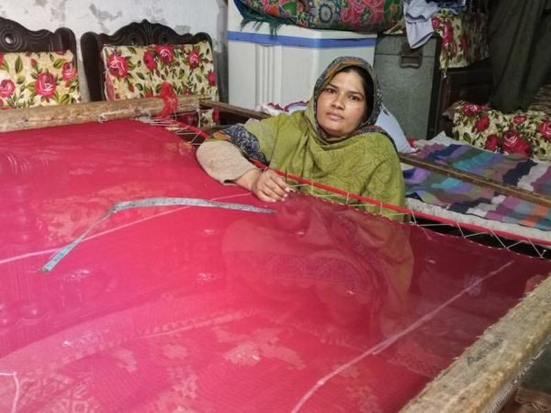 Nazia Ashraf flourished in her embroidery work and improved her wellbeing.