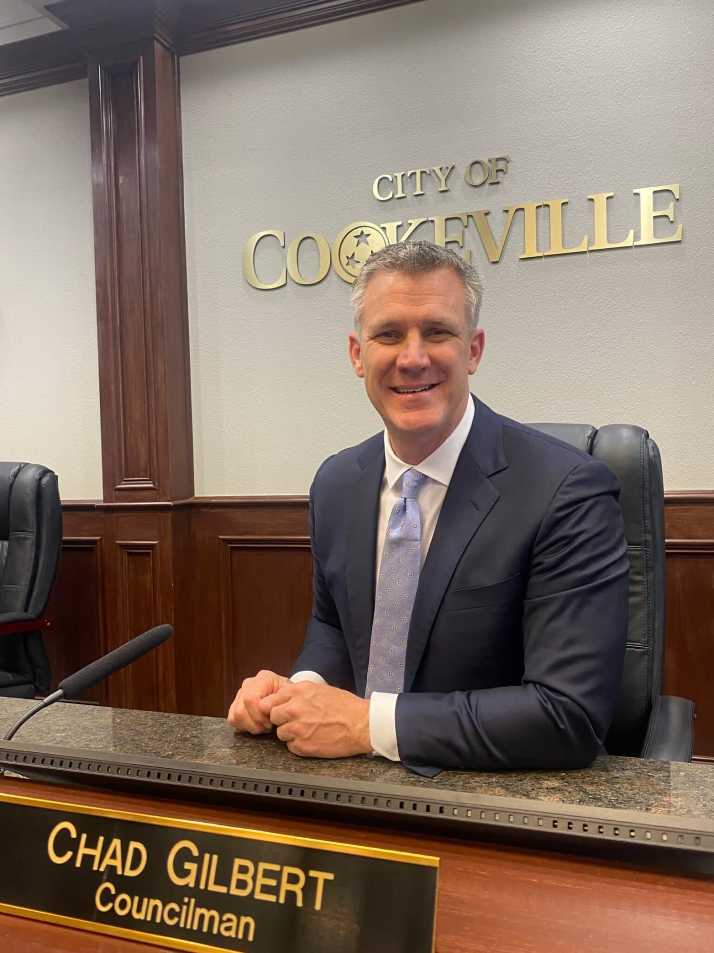 Chad sworn in to Cookeville City Council with his family