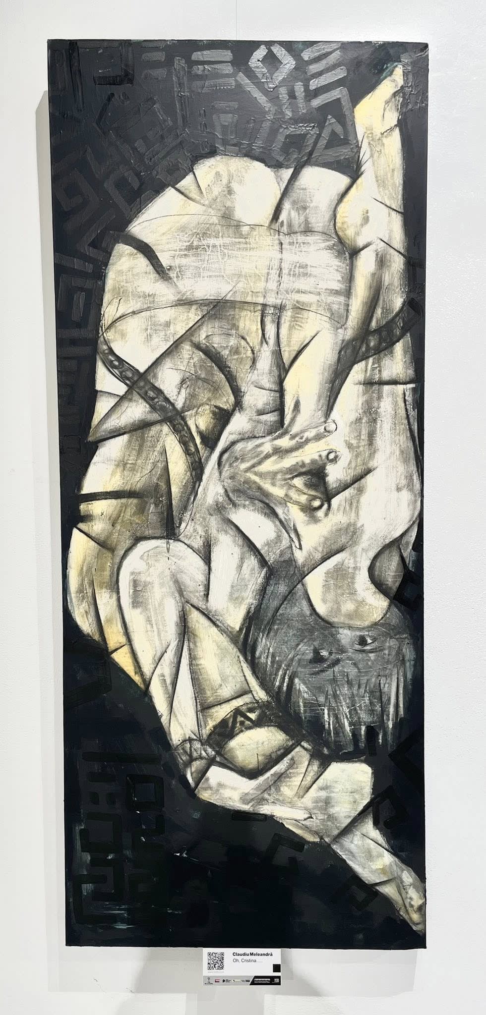 Claudiu Meleandră — Oh, Cristina, Acryl on canvas, 2026 — work available at NODE FLOW Gallery, Craiova