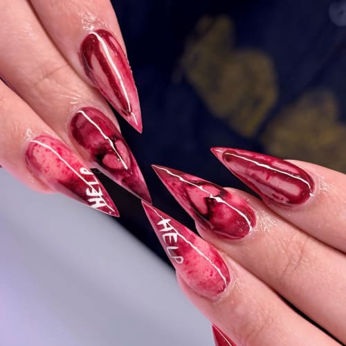 Hand-Painted Floral Art