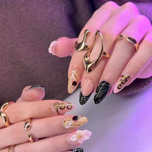 Chrome Ombre Gel Nails