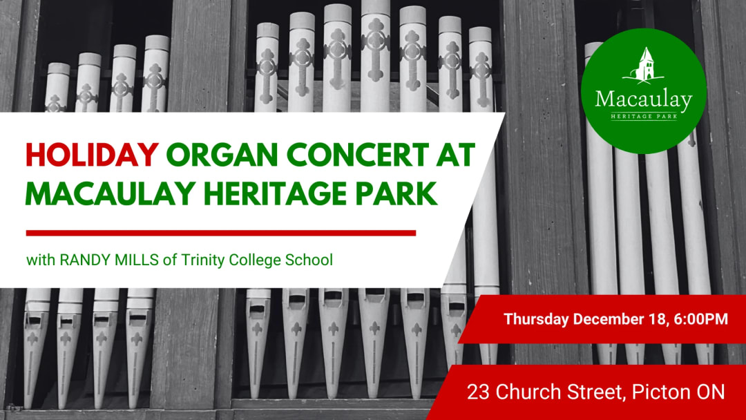 Holiday Organ Concert at Macaulay Heritage Park