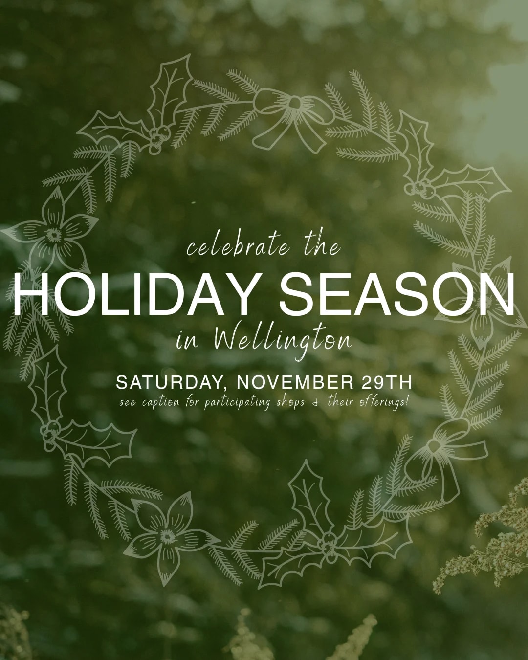 Celebrate The Holiday Season in Wellington!