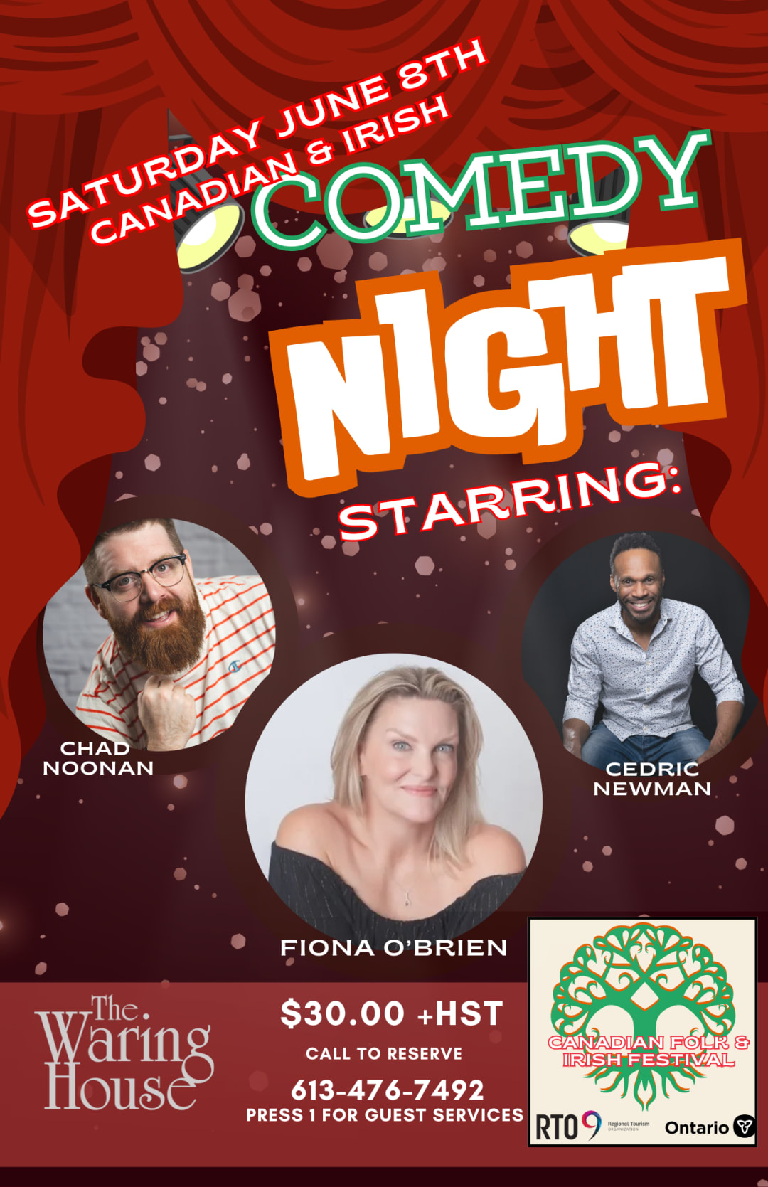 Canadian and Irish Comedy Night 