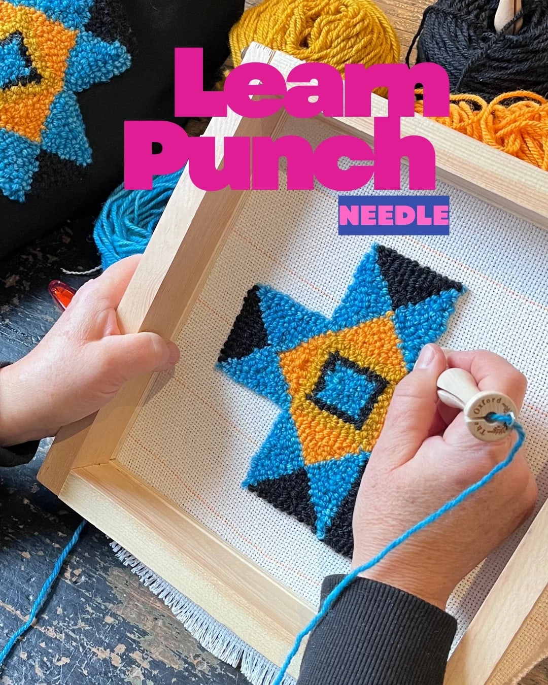 Learn Punch Needle Rug Hooking 
