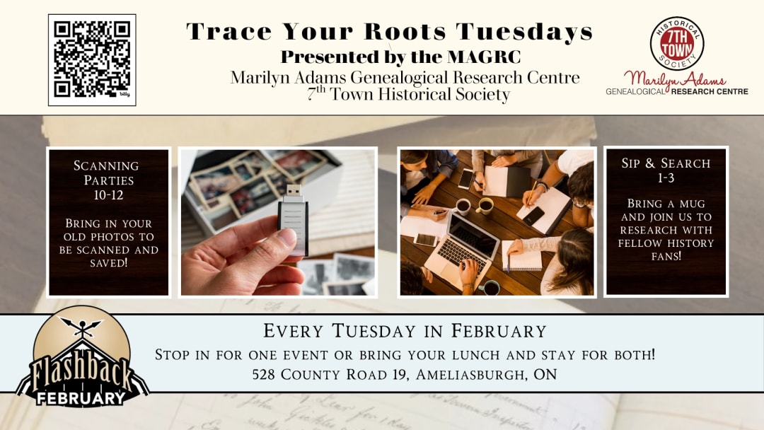 Trace Your Roots Tuesdays - Presented by the MAGRC