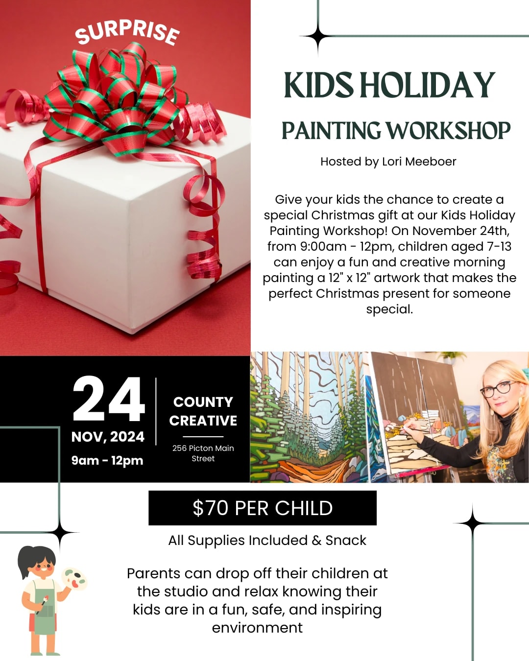 Kids Holiday Painting Workshop With Lori Meeboer