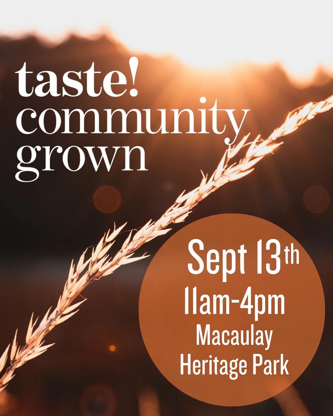 Taste! Community Grown 