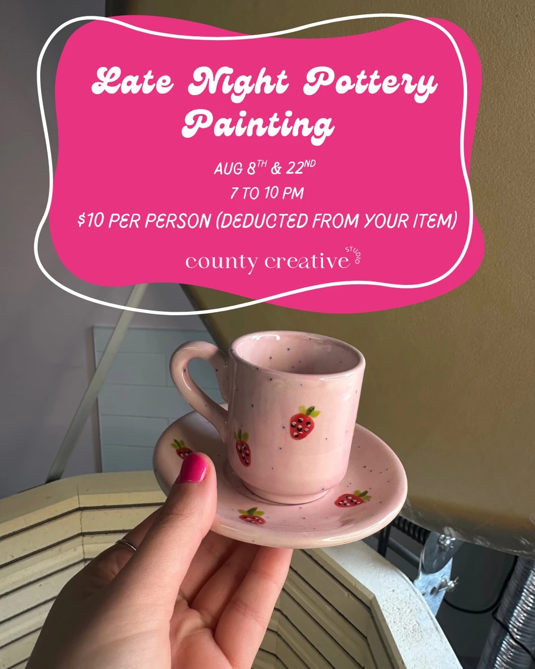 Late Night Pottery Painting 🌙✨